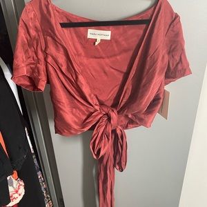 Mara Hoffman new with tags cropped tie front top